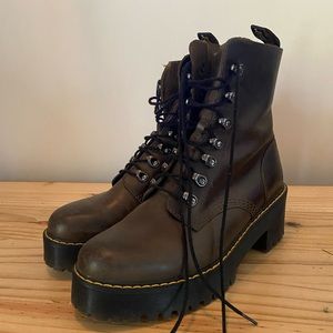 Doc Martens Leona Boot, Olive, women’s US 10.